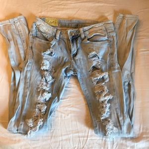 Distressed Skinny Jeans
